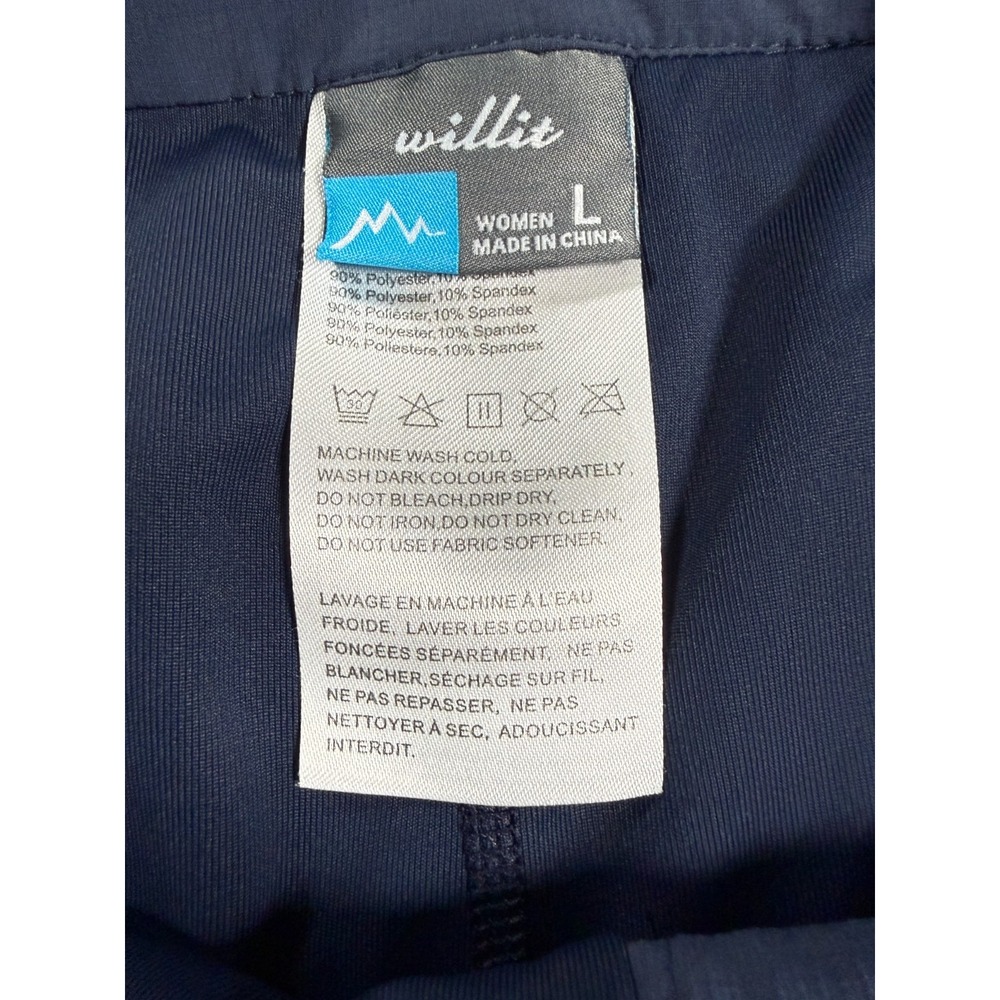 Willit Golf Skirt Women's Large Navy Blue Stretch Skort Built in Shorts - Picture 4 of 11